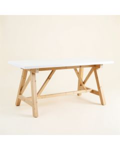 Dune Bluff Empty Workshop Workbench - White (synthetic illustration; no displayed measurements)