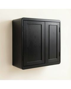 Hazel Brook Wall-Mounted Entry Cabinet - Black (synthetic illustration; no displayed measurements)