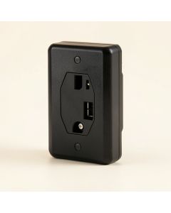 Desk Edge Mount Power Outlets With Usb Charge Ports (synthetic illustration; no displayed measurements)