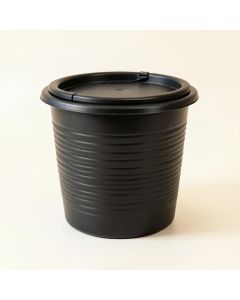 Slate Arc Closed Garden Compost Bin - Black (synthetic illustration; no displayed measurements)