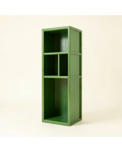 Cliff Bluff Narrow Cubby Tower - Green (synthetic illustration; no displayed measurements)