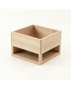 Maple Arc Empty Raised Planter - Beige (synthetic illustration; no displayed measurements)
