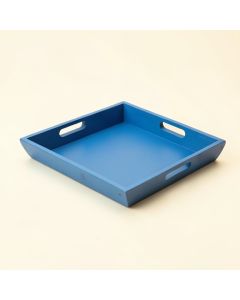 Holly Arc Serving Tray - Blue (synthetic illustration; no displayed measurements)