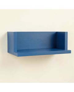 Oak Bend Wall-Mounted Shelf - Blue (synthetic illustration; no displayed measurements)