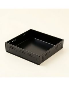 Fern Dell Empty Under-Desk Cable Tray - Black (synthetic illustration; no displayed measurements)