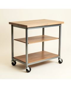 Grover Wooden Kitchen Cart With Metal (synthetic illustration; no displayed measurements)