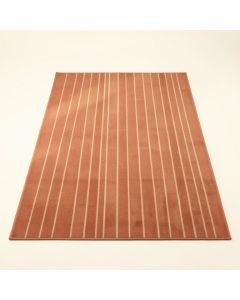 Fern Branch Rectangular Area Rug - Terracotta (synthetic illustration; no displayed measurements)
