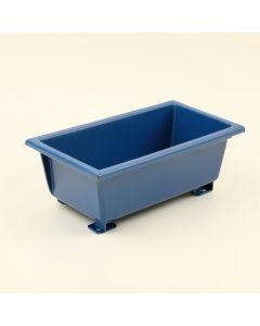 Heath Bend Empty Railing Planter With Integral Brackets - Blue (synthetic illustration; no displayed measurements)