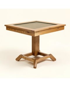 52 '' Oak Contemporary Folding Poker Table (synthetic illustration; no displayed measurements)