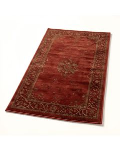 Tufted Red/Brown Area Rug (synthetic illustration; no displayed measurements)