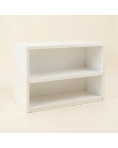 Wren Bend Low Bookcase - White (synthetic illustration; no displayed measurements)