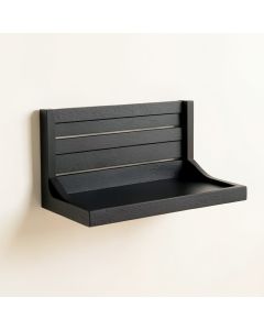 Meadow Edge Wall-Mounted Entryway Organizer Shelf - Black (synthetic illustration; no displayed measurements)