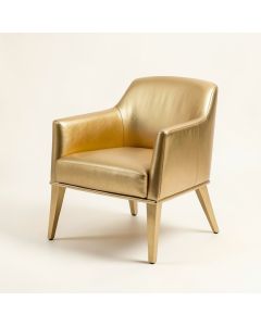Jay Windsor Back Arm Chair In Gold (synthetic illustration; no displayed measurements)