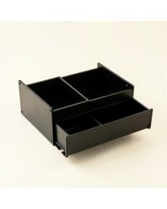 Holly Bridge Empty Coffee-Station Organizer - Black (synthetic illustration; no displayed measurements)