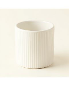 Heath Bend Empty Candle Holder - White (synthetic illustration; no displayed measurements)