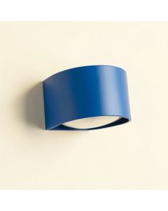 Bay Dale Wall Sconce Mounted On A Plain Wall - Blue (synthetic illustration; no displayed measurements)
