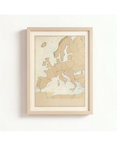Ethnographische Karte Von Europa , 1847 By Heinrich Berghaus Framed Graphic Art On Canvas (synthetic illustration; no displayed measurements)