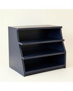 Juniper Dell Desktop Shelving Unit - Navy (synthetic illustration; no displayed measurements)