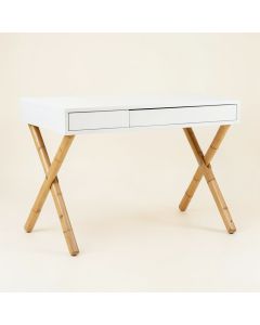 Bay Bluff Writing Desk - White (synthetic illustration; no displayed measurements)