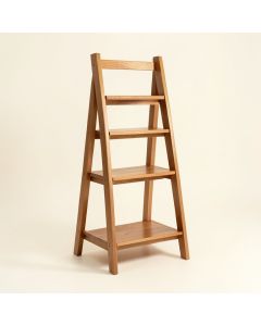 Natrona 72 '' H X 25.25 '' W Solid Wood Ladder Bookcase (synthetic illustration; no displayed measurements)