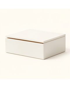 Flint Canyon Desktop Monitor Riser - White (synthetic illustration; no displayed measurements)