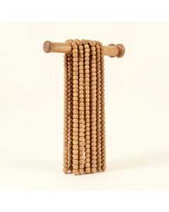 Schoonover Weaving Wood Bead Curtain Tieback (synthetic illustration; no displayed measurements)