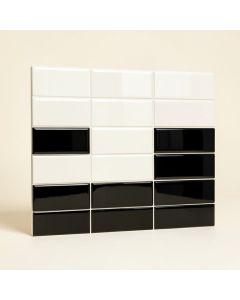 Trian Super Iso 2 '' X 5 '' Porcelain Grid Mosaic Wall & Floor Tile (synthetic illustration; no displayed measurements)