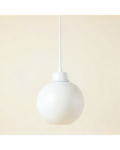 Dune Branch Pendant Light Suspended From One Plain Cable - White (synthetic illustration; no displayed measurements)