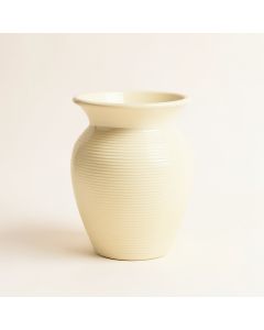 Cove Crest Empty Decorative Vase - Ivory (synthetic illustration; no displayed measurements)