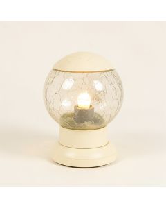 Fairy Solar Powered Led Outdoor Garden Light With Crackled Glass Globe (synthetic illustration; no displayed measurements)