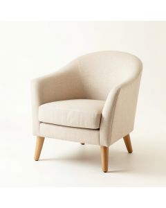 Meadow Crossing Upholstered Armchair - Beige (synthetic illustration; no displayed measurements)