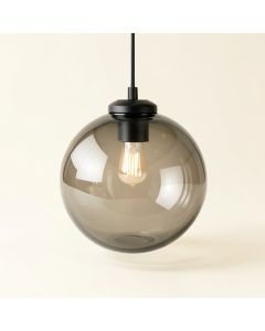 6 '' H Glass Sphere Pendant Shade ( Screw On ) In Smoke (synthetic illustration; no displayed measurements)