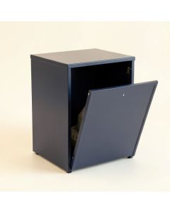 Flint Bend Freestanding Pull-Out Hamper Cabinet - Navy (synthetic illustration; no displayed measurements)
