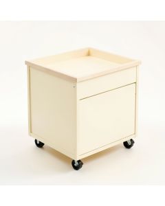 Field Crossing Empty Rolling Workshop Cart - Cream (synthetic illustration; no displayed measurements)