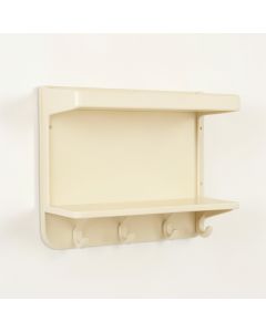 Brook Crossing Wall-Mounted Entryway Organizer Shelf - Cream (synthetic illustration; no displayed measurements)