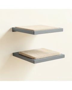 Olive Brook Wall-Mounted Cat Perch - Gray (synthetic illustration; no displayed measurements)