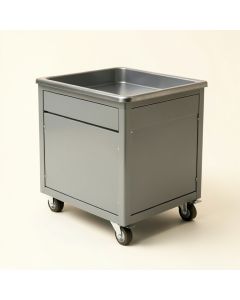 Laurel Crossing Empty Rolling Workshop Cart - Gray (synthetic illustration; no displayed measurements)