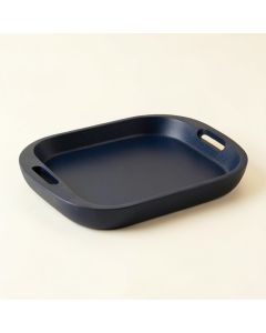 Reed Bridge Serving Tray - Navy (synthetic illustration; no displayed measurements)