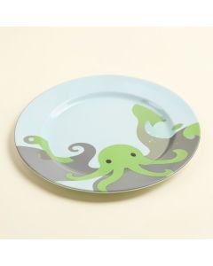 Vernet 9 '' Octopus Melamine Non-Skid Salad/Dessert Plate (synthetic illustration; no displayed measurements)