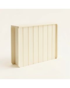 Elm Bluff Narrow Outdoor Storage Bench - Cream (synthetic illustration; no displayed measurements)