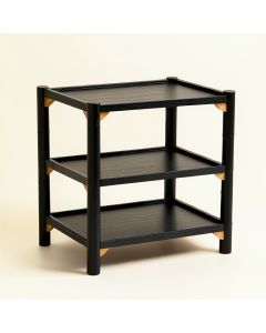 Olive Branch Empty Countertop Canister Rack - Black (synthetic illustration; no displayed measurements)