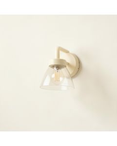 Rowan Brook Wall Sconce Mounted On A Plain Wall - Ivory (synthetic illustration; no displayed measurements)