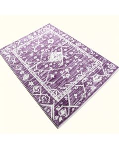 Tynes Geometric Purple/White Area Rug (synthetic illustration; no displayed measurements)