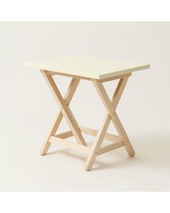 Clay Brook Compact Balcony Table - Cream (synthetic illustration; no displayed measurements)