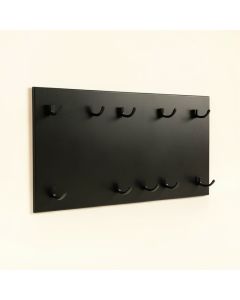 Meadow Bluff Empty Wall-Mounted Tool Organizer Panel - Black (synthetic illustration; no displayed measurements)