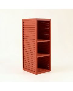 Slate Bluff Narrow Cubby Tower - Terracotta (synthetic illustration; no displayed measurements)