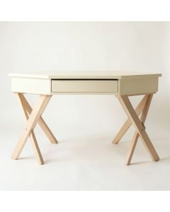Vale Edge Writing Desk - Cream (synthetic illustration; no displayed measurements)