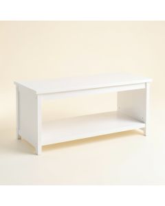 Summit Arc Indoor Bench - White (synthetic illustration; no displayed measurements)