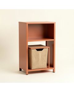 Bay Bluff Freestanding Pull-Out Hamper Cabinet - Terracotta (synthetic illustration; no displayed measurements)