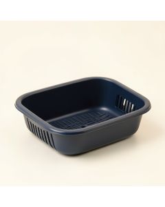 Hazel Bluff Empty Under-Desk Cable Tray - Navy (synthetic illustration; no displayed measurements)